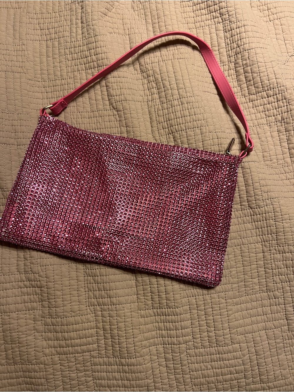 wild fable Pink Rhinestone Wristlet Clutch